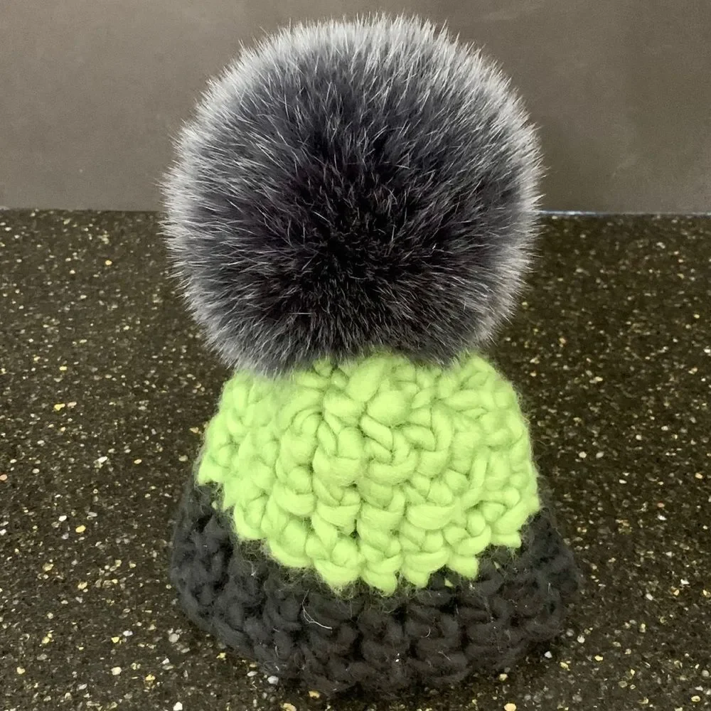 Mischa Lampert Merino Wool Handspun Beanie.
